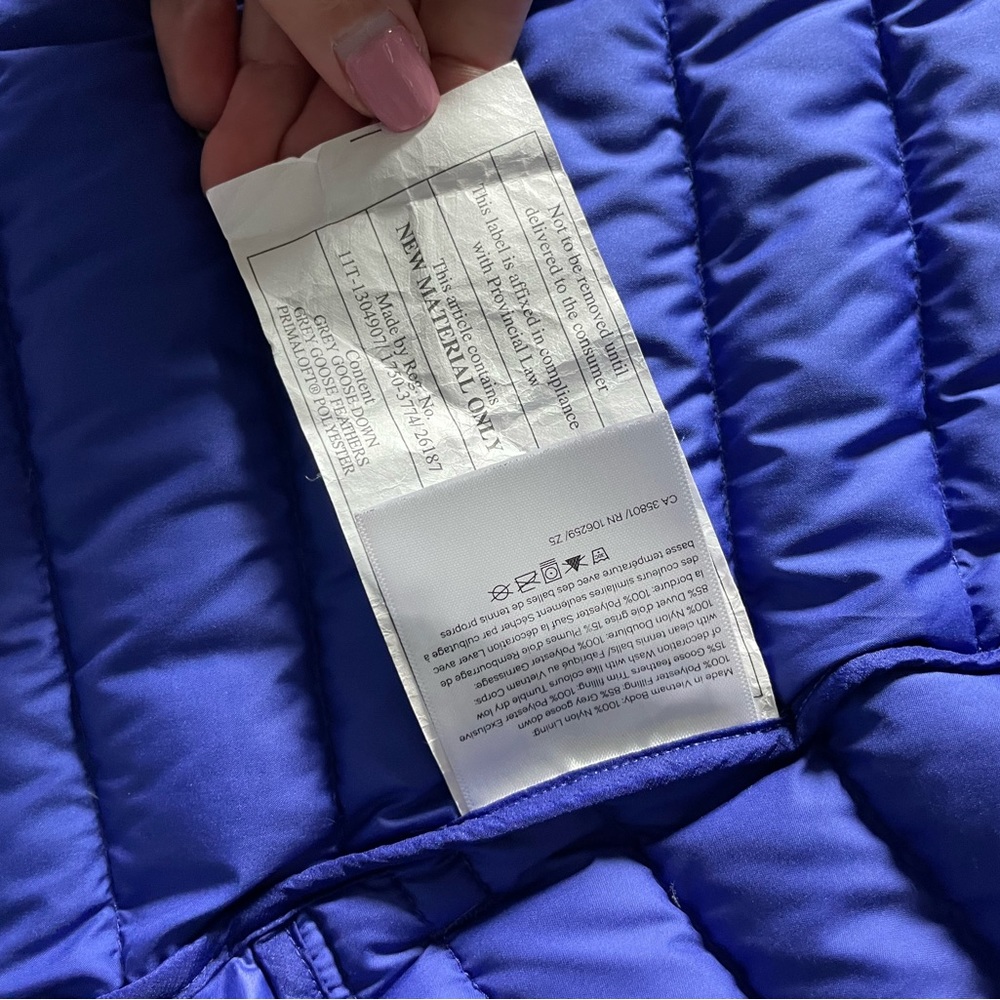 Lululemon Athletica Electric Blue Quilted Puffer Vest View 3